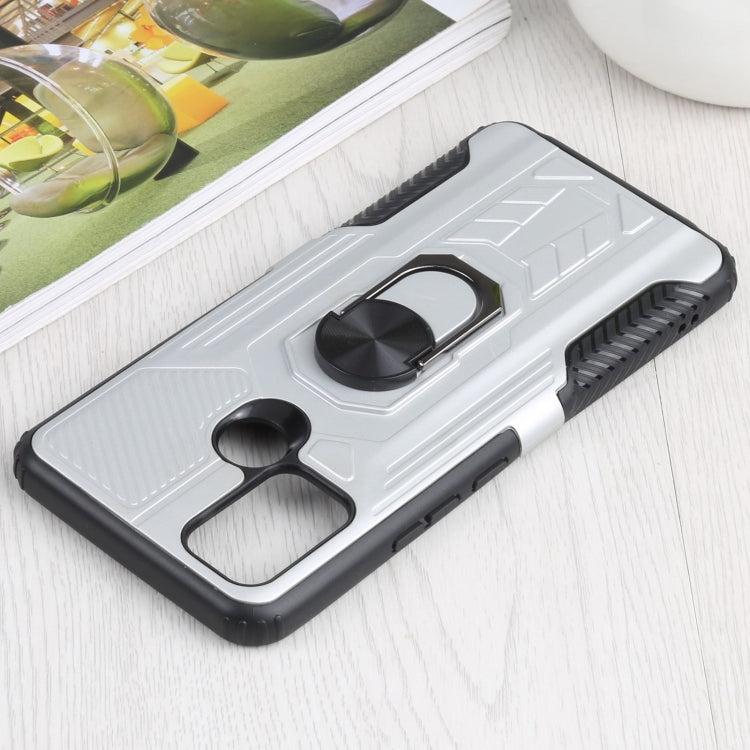 10 PCS Shield Armor PC+TPU Protective Case with 360 Degree Rotation Ring Holder For OPPO Realme C17