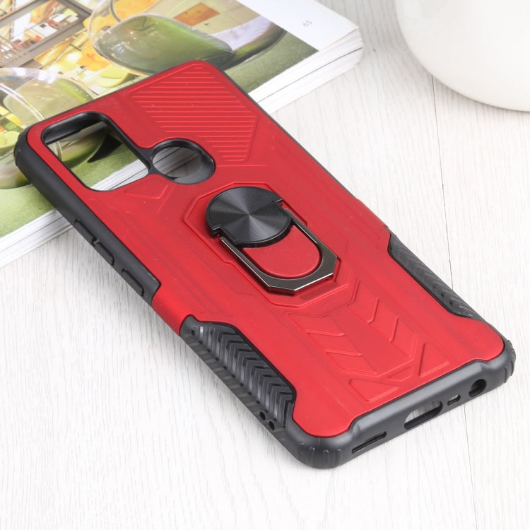 10 PCS Shield Armor PC+TPU Protective Case with 360 Degree Rotation Ring Holder For OPPO Realme C17