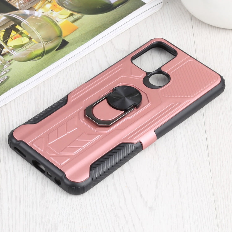 10 PCS Shield Armor PC+TPU Protective Case with 360 Degree Rotation Ring Holder For OPPO Realme C17