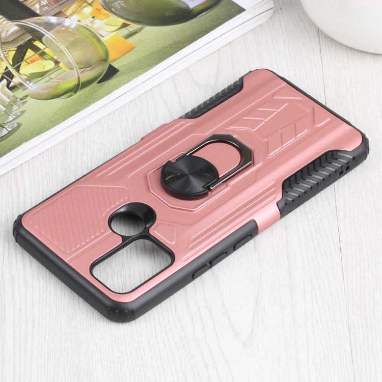 10 PCS Shield Armor PC+TPU Protective Case with 360 Degree Rotation Ring Holder For OPPO Realme C17
