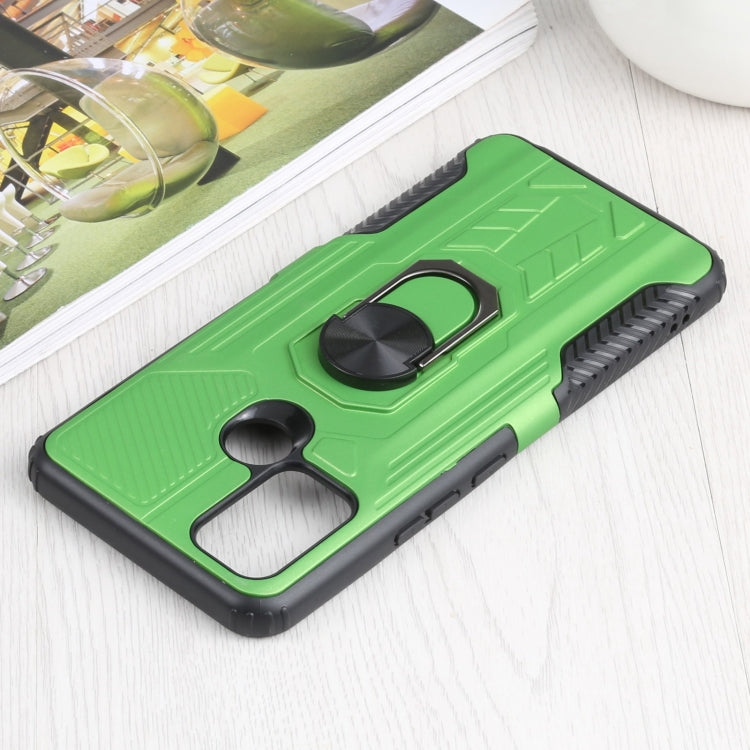 10 PCS Shield Armor PC+TPU Protective Case with 360 Degree Rotation Ring Holder For OPPO Realme C17