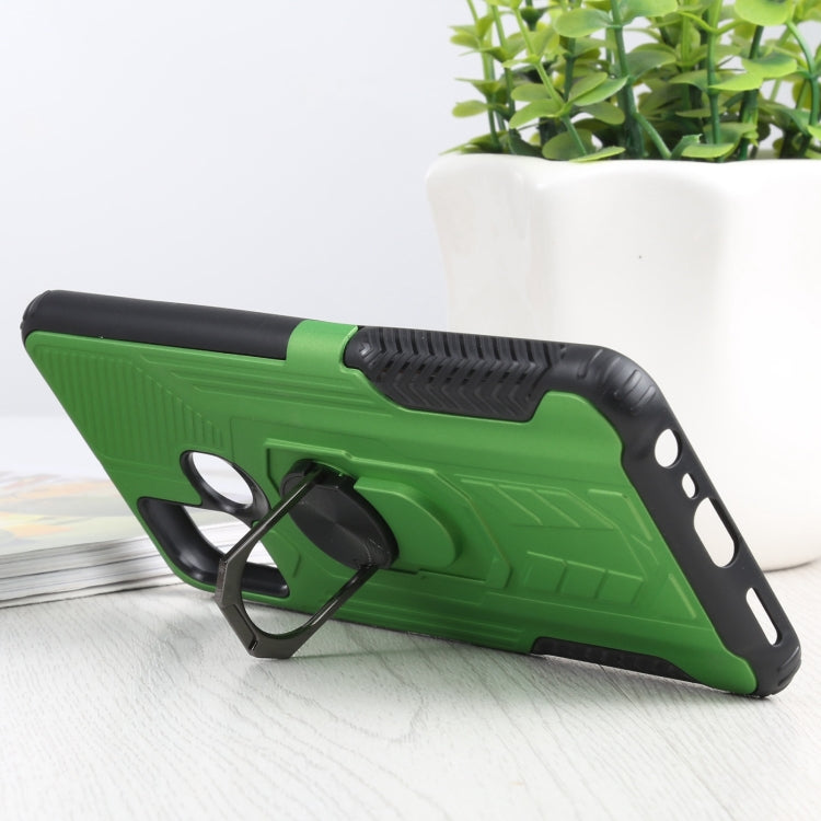 10 PCS Shield Armor PC+TPU Protective Case with 360 Degree Rotation Ring Holder For OPPO Realme C17