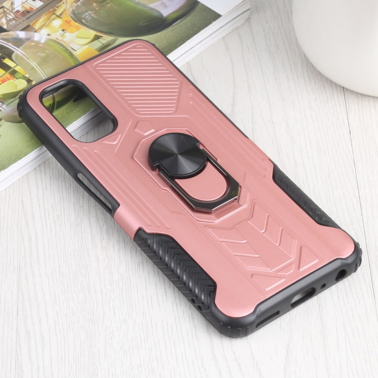 10 PCS Shield Armor PC+TPU Protective Case with 360 Degree Rotation Ring Holder For OPPO Realme Q2 / Realme V5