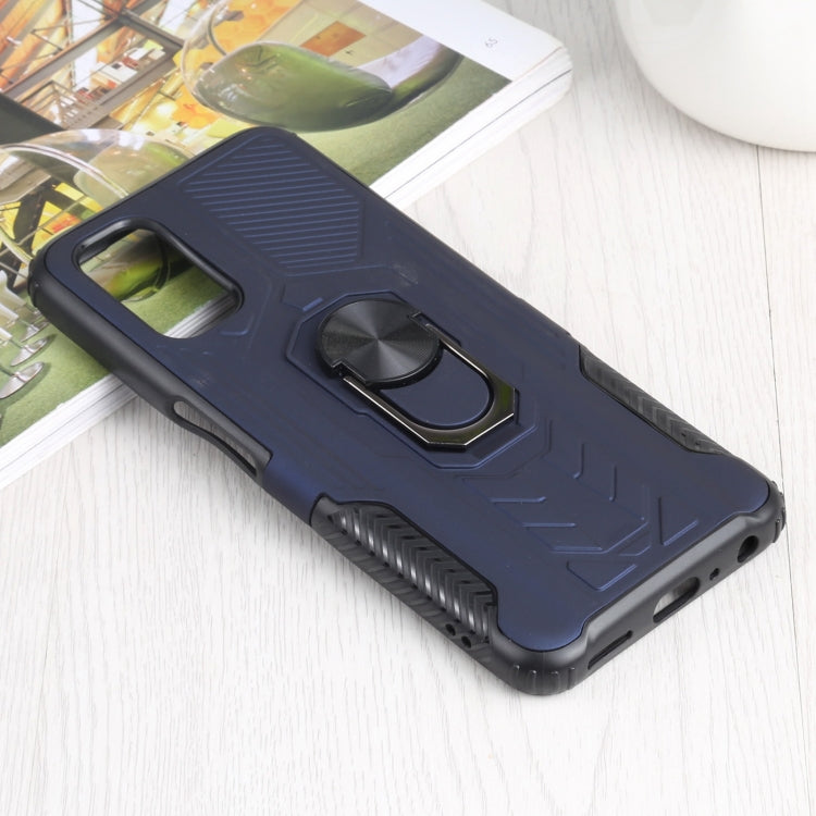 10 PCS Shield Armor PC+TPU Protective Case with 360 Degree Rotation Ring Holder For OPPO Realme Q2 / Realme V5