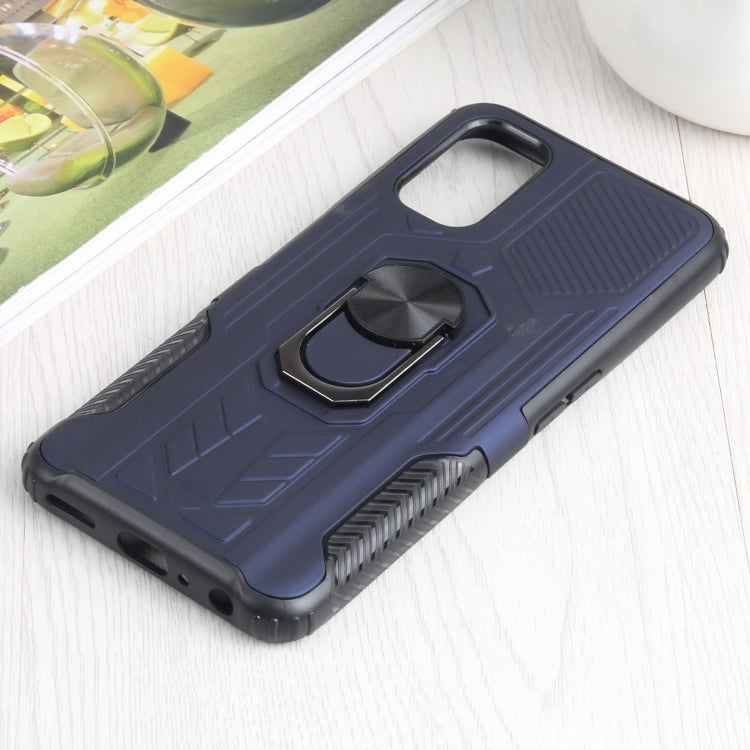 10 PCS Shield Armor PC+TPU Protective Case with 360 Degree Rotation Ring Holder For OPPO Realme Q2 / Realme V5