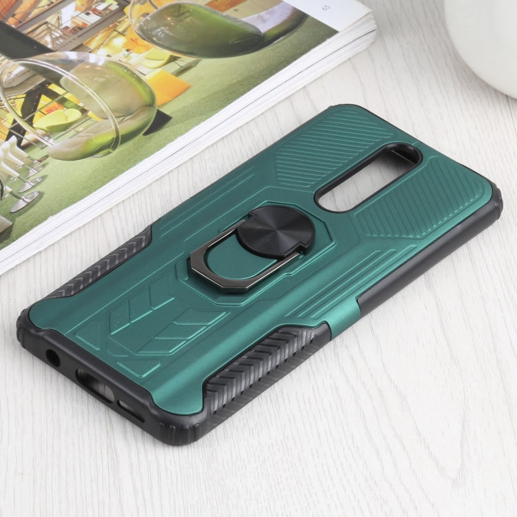 10 PCS Shield Armor PC+TPU Protective Case with 360 Degree Rotation Ring Holder For Xiaomi Redmi K30