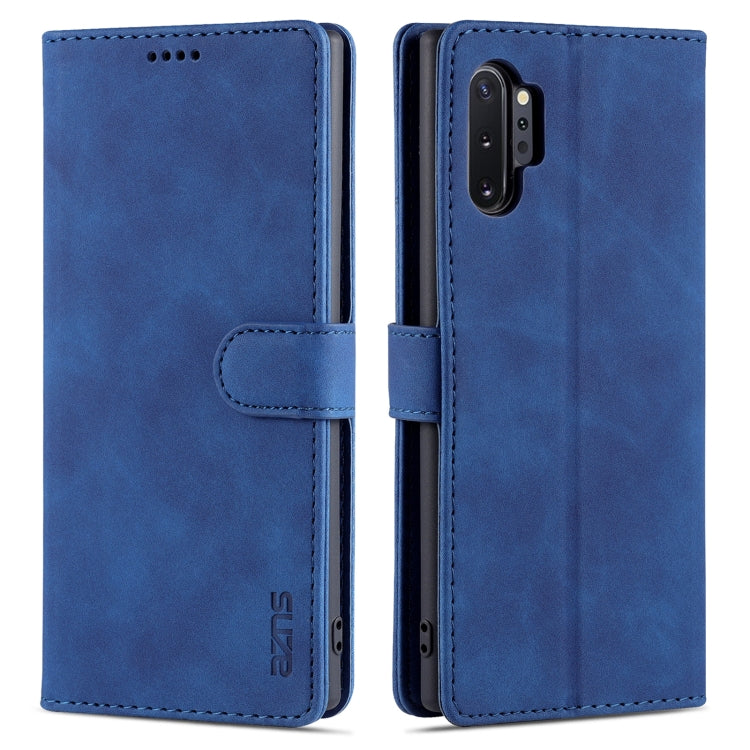 For Samsung Galaxy Note10+ AZNS Skin Feel Calf Texture Horizontal Flip Leather Case with Card Slots & Holder & Wallet