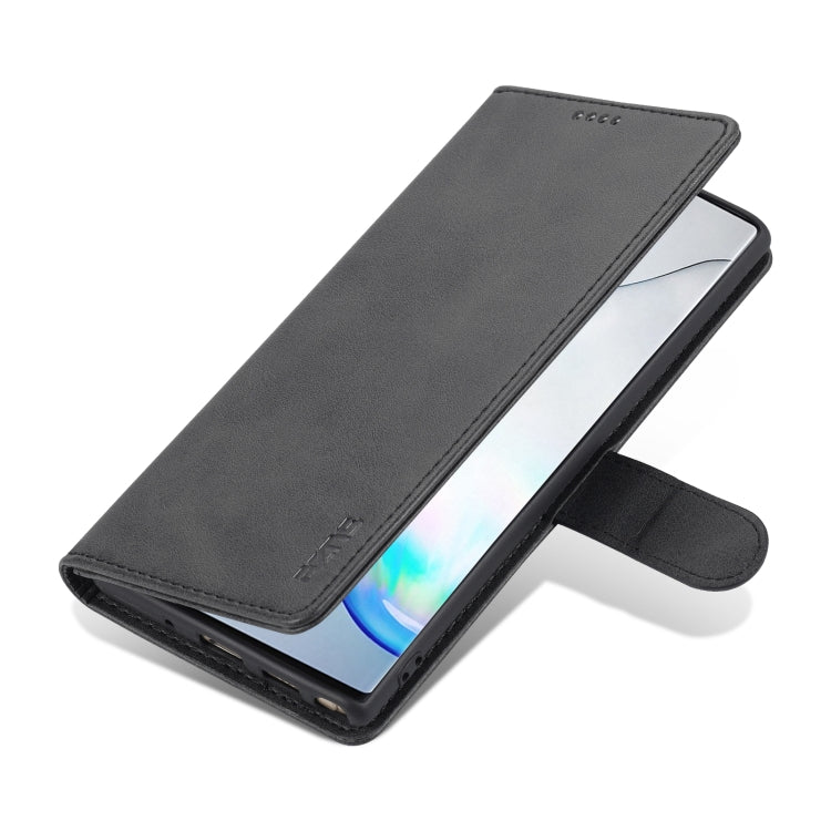 For Samsung Galaxy Note10+ AZNS Skin Feel Calf Texture Horizontal Flip Leather Case with Card Slots & Holder & Wallet