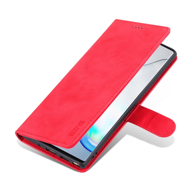 For Samsung Galaxy Note10+ AZNS Skin Feel Calf Texture Horizontal Flip Leather Case with Card Slots & Holder & Wallet