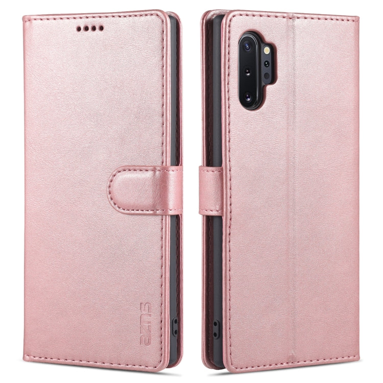 For Samsung Galaxy Note10+ AZNS Skin Feel Calf Texture Horizontal Flip Leather Case with Card Slots & Holder & Wallet