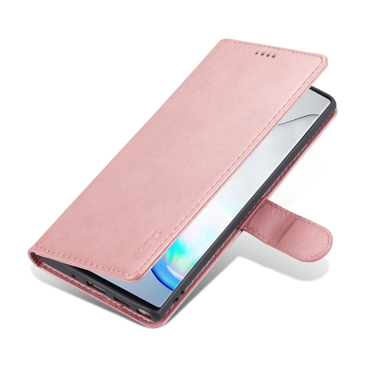 For Samsung Galaxy Note10+ AZNS Skin Feel Calf Texture Horizontal Flip Leather Case with Card Slots & Holder & Wallet