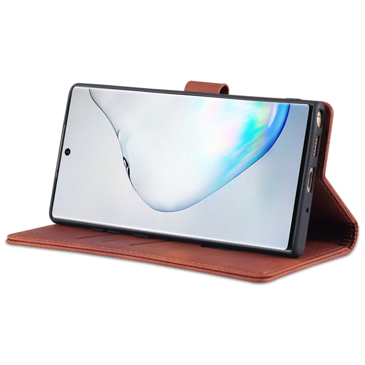 For Samsung Galaxy Note10+ AZNS Skin Feel Calf Texture Horizontal Flip Leather Case with Card Slots & Holder & Wallet