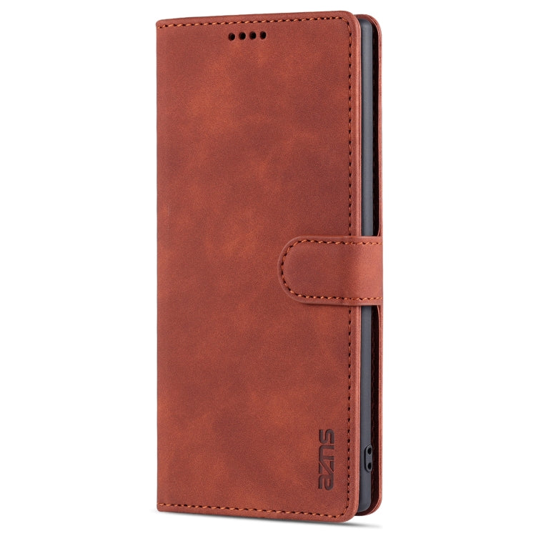 For Samsung Galaxy Note10+ AZNS Skin Feel Calf Texture Horizontal Flip Leather Case with Card Slots & Holder & Wallet