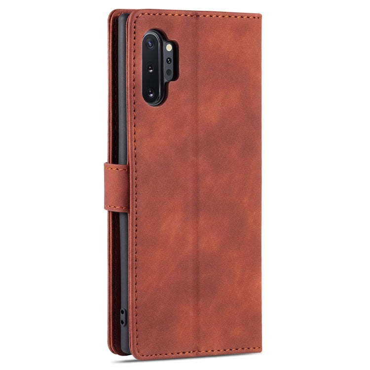 For Samsung Galaxy Note10+ AZNS Skin Feel Calf Texture Horizontal Flip Leather Case with Card Slots & Holder & Wallet