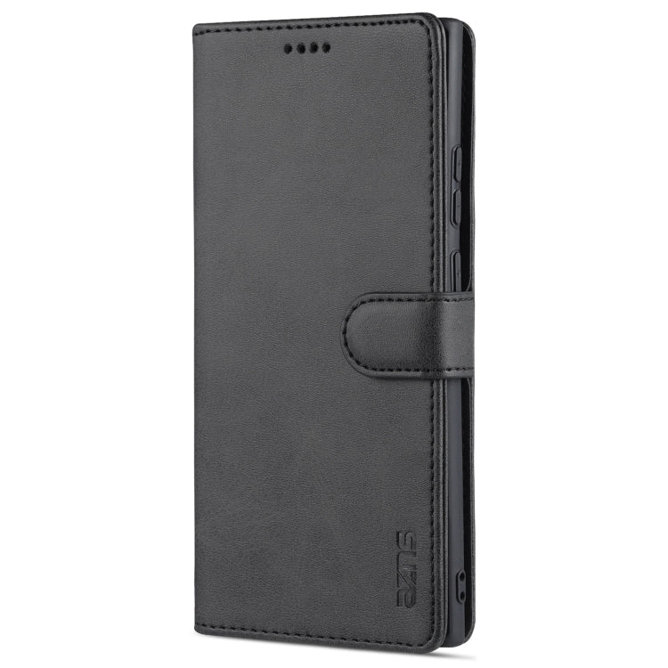 For Samsung Galaxy Note20 AZNS Skin Feel Calf Texture Horizontal Flip Leather Case with Card Slots & Holder & Wallet