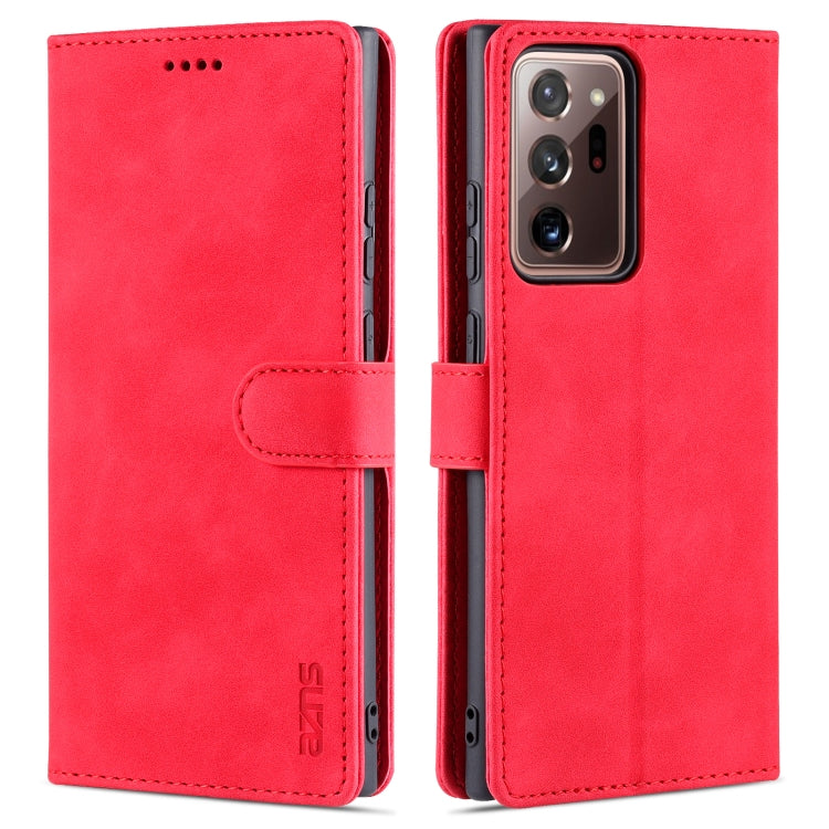 For Samsung Galaxy Note20 AZNS Skin Feel Calf Texture Horizontal Flip Leather Case with Card Slots & Holder & Wallet