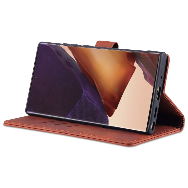 For Samsung Galaxy Note20 AZNS Skin Feel Calf Texture Horizontal Flip Leather Case with Card Slots & Holder & Wallet