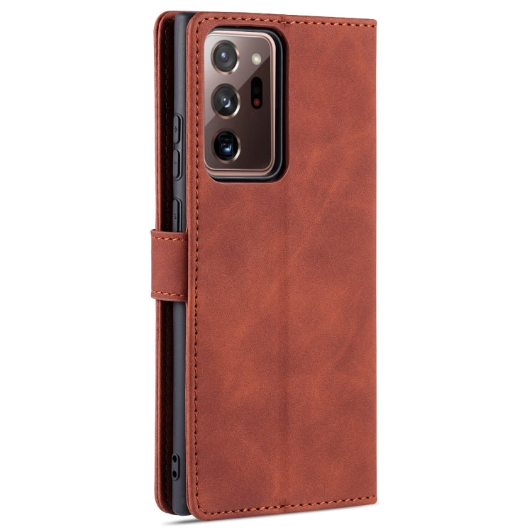 For Samsung Galaxy Note20 AZNS Skin Feel Calf Texture Horizontal Flip Leather Case with Card Slots & Holder & Wallet