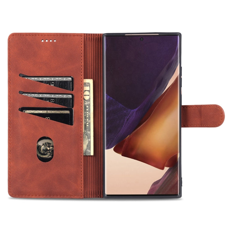 For Samsung Galaxy Note20 AZNS Skin Feel Calf Texture Horizontal Flip Leather Case with Card Slots & Holder & Wallet