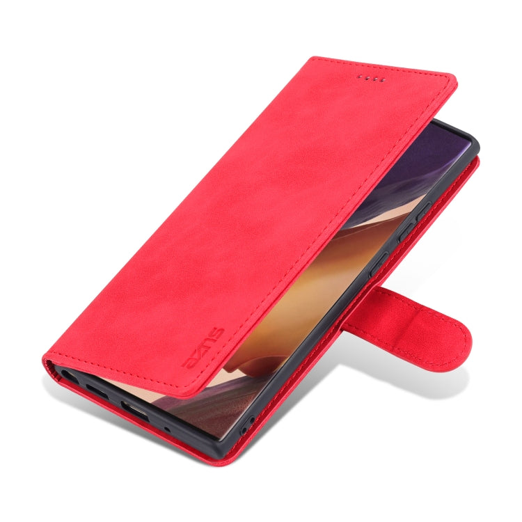 For Samsung Galaxy Note20 Ultra AZNS Skin Feel Calf Texture Horizontal Flip Leather Case with Card Slots & Holder & Wallet