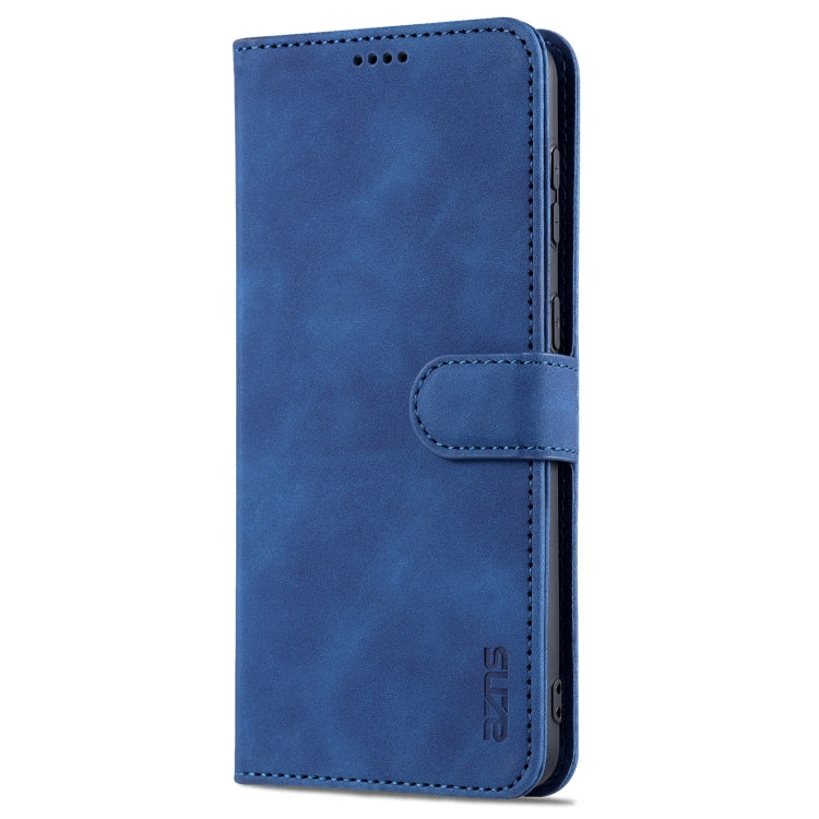 For Samsung Galaxy S21 5G AZNS Skin Feel Calf Texture Horizontal Flip Leather Case with Card Slots & Holder & Wallet