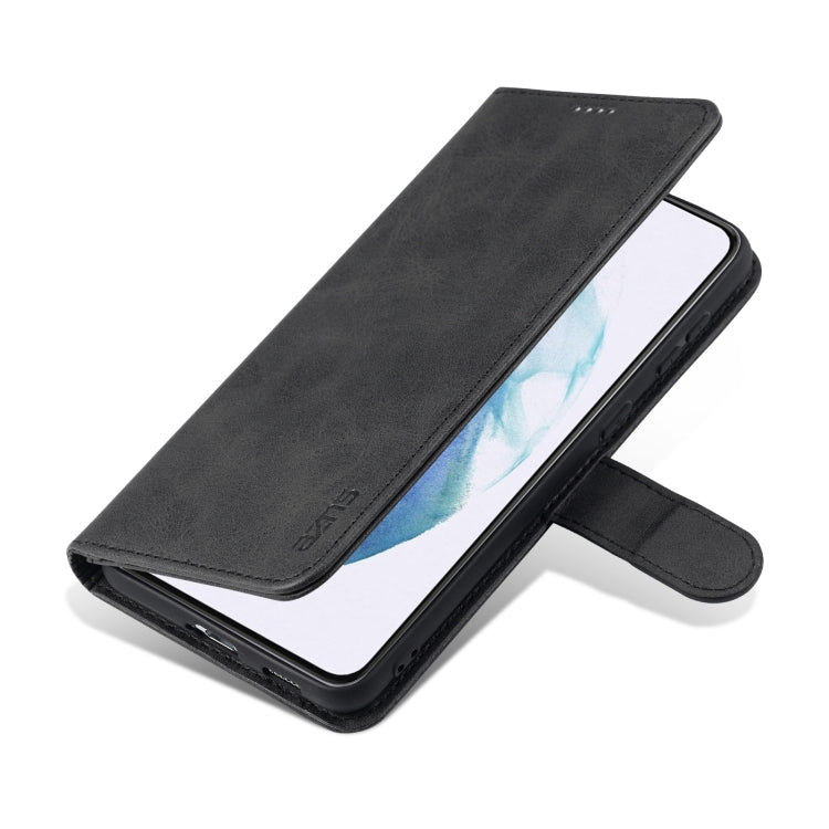 For Samsung Galaxy S21 5G AZNS Skin Feel Calf Texture Horizontal Flip Leather Case with Card Slots & Holder & Wallet