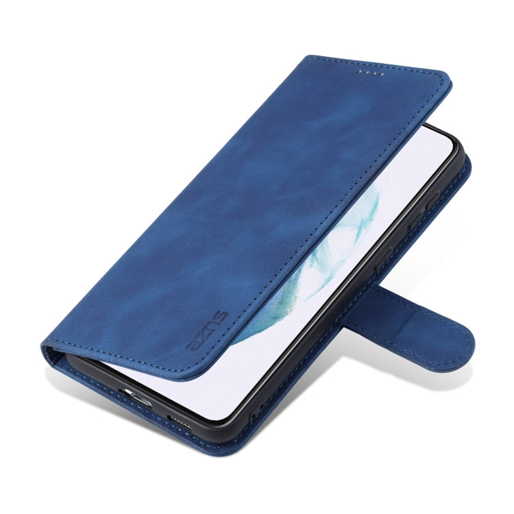 For Samsung Galaxy S21 FE 5G AZNS Skin Feel Calf Texture Horizontal Flip Leather Case with Card Slots & Holder & Wallet