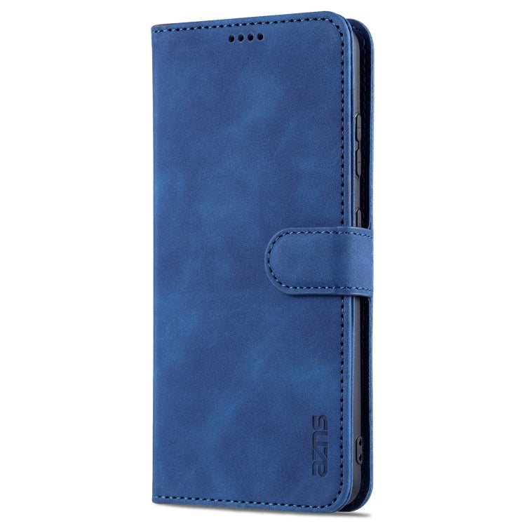 For Samsung Galaxy S21 Ultra 5G AZNS Skin Feel Calf Texture Horizontal Flip Leather Case with Card Slots & Holder & Wallet