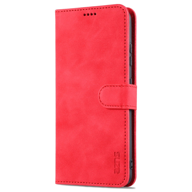 For Samsung Galaxy S21 Ultra 5G AZNS Skin Feel Calf Texture Horizontal Flip Leather Case with Card Slots & Holder & Wallet