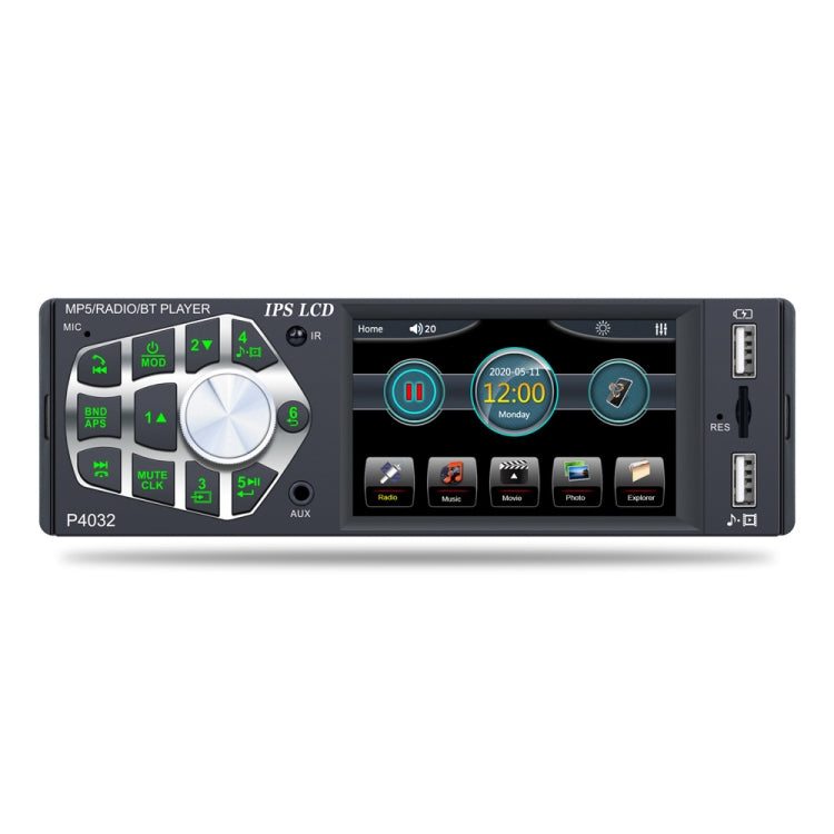 SWM-4032D HD 3.8 inch 12V Universal Car Radio Receiver MP5 Player, Support FM & Bluetooth & TF Card with Remote Control