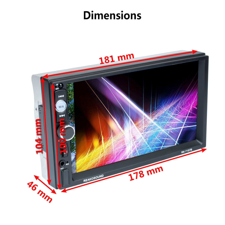 7157B HD 7 inch Car Radio Receiver MP5 Player CarPlay Mobile Phone Interconnection All-in-one Player