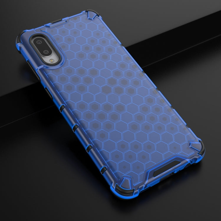 For Samsung Galaxy A02 EU Version Shockproof Honeycomb PC + TPU Case with Neck Lanyard