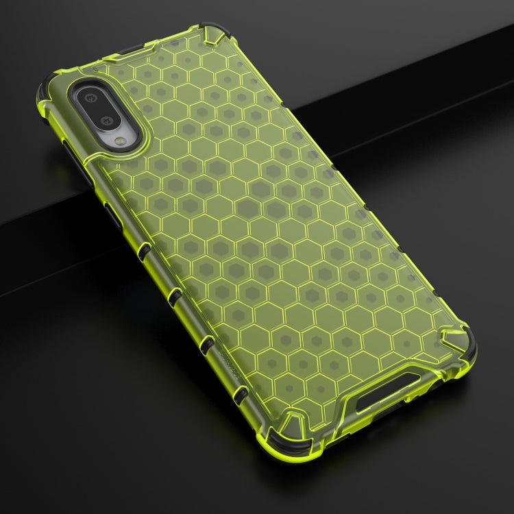 For Samsung Galaxy A02 EU Version Shockproof Honeycomb PC + TPU Case with Neck Lanyard