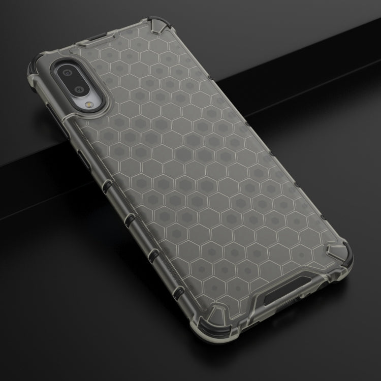 For Samsung Galaxy A02 EU Version Shockproof Honeycomb PC + TPU Case with Neck Lanyard