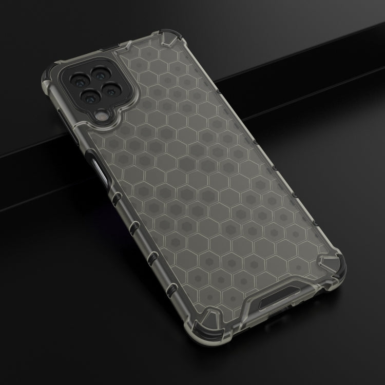 For Samsung Galaxy A22 4G Shockproof Honeycomb PC + TPU Case with Neck Lanyard