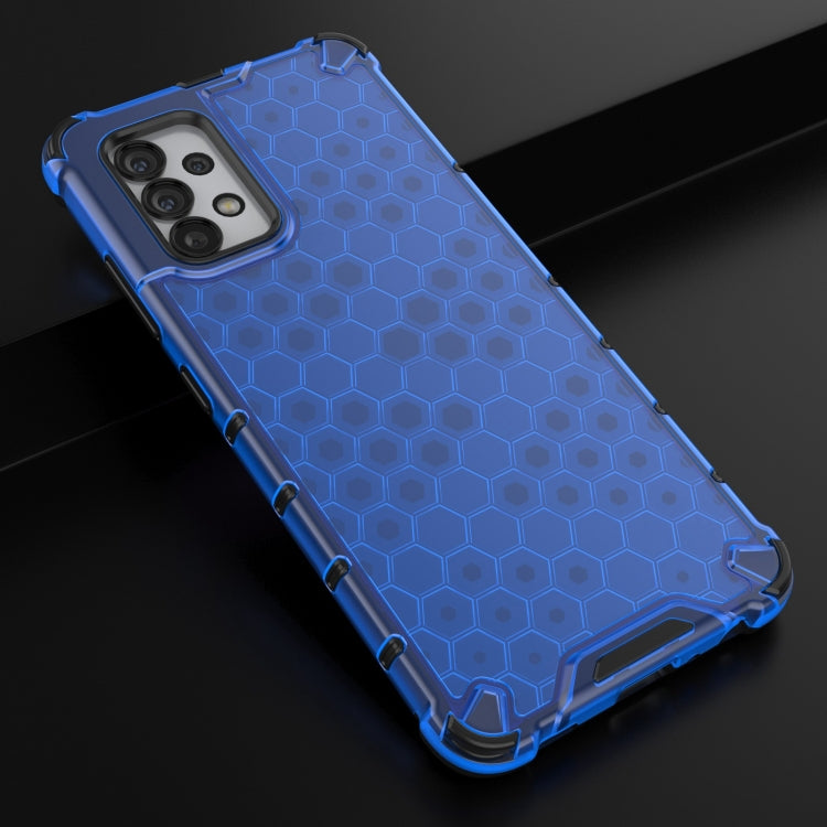 For Samsung Galaxy A32 4G Shockproof Honeycomb PC + TPU Case with Neck Lanyard