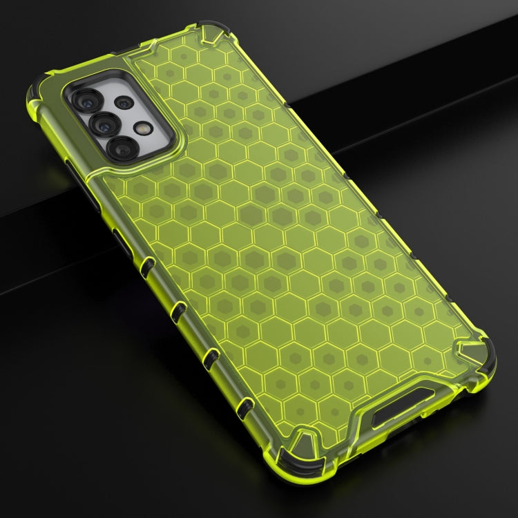 For Samsung Galaxy A32 4G Shockproof Honeycomb PC + TPU Case with Neck Lanyard