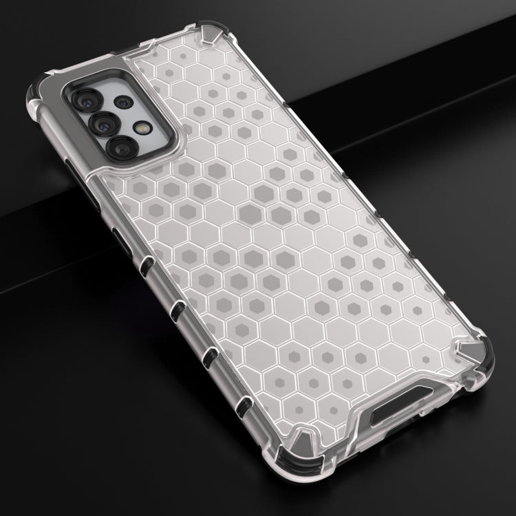 For Samsung Galaxy A32 4G Shockproof Honeycomb PC + TPU Case with Neck Lanyard