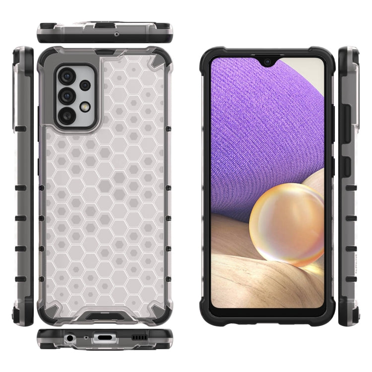 For Samsung Galaxy A32 4G Shockproof Honeycomb PC + TPU Case with Neck Lanyard