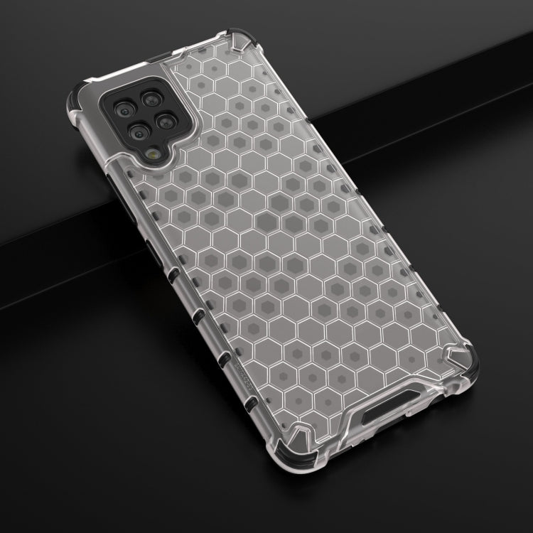 For Samsung Galaxy A42 5G Shockproof Honeycomb PC + TPU Case with Neck Lanyard