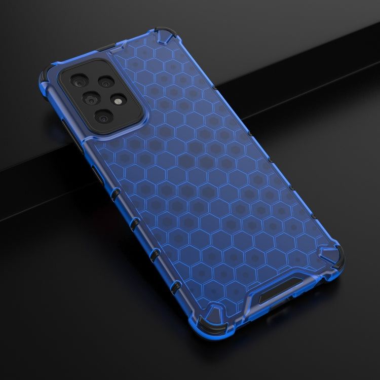 For Samsung Galaxy A52 5G / 4G Shockproof Honeycomb PC + TPU Case with Neck Lanyard