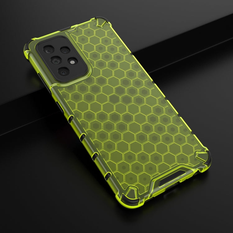 For Samsung Galaxy A52 5G / 4G Shockproof Honeycomb PC + TPU Case with Neck Lanyard