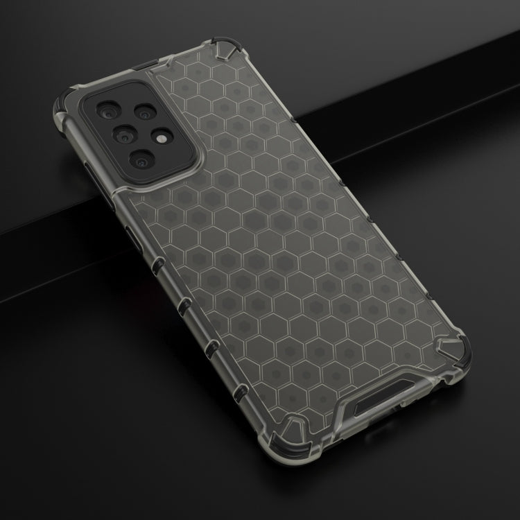 For Samsung Galaxy A52 5G / 4G Shockproof Honeycomb PC + TPU Case with Neck Lanyard