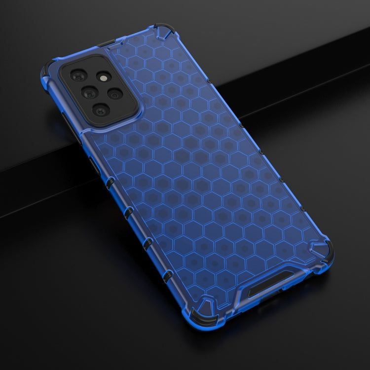 For Samsung Galaxy A72 5G / 4G Shockproof Honeycomb PC + TPU Case with Neck Lanyard