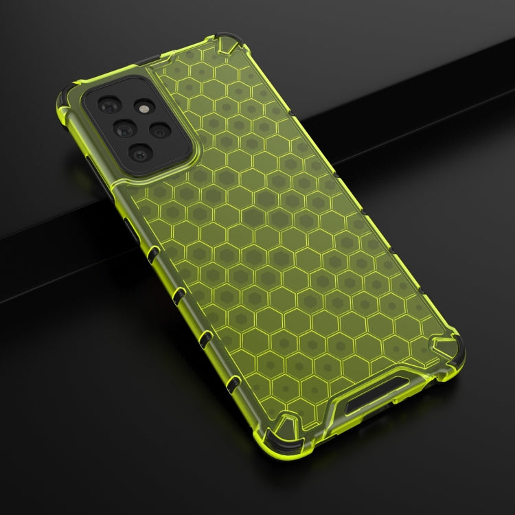 For Samsung Galaxy A72 5G / 4G Shockproof Honeycomb PC + TPU Case with Neck Lanyard