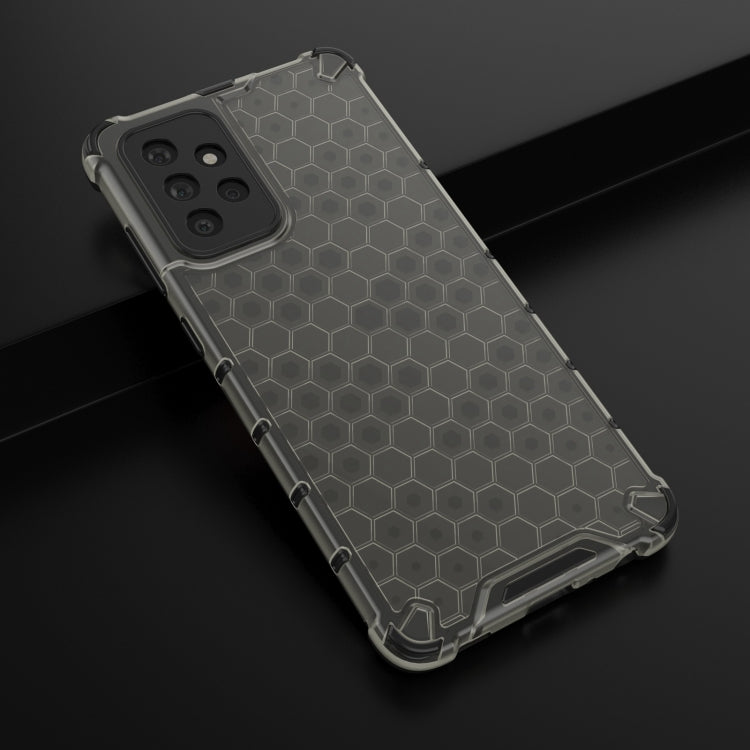 For Samsung Galaxy A72 5G / 4G Shockproof Honeycomb PC + TPU Case with Neck Lanyard