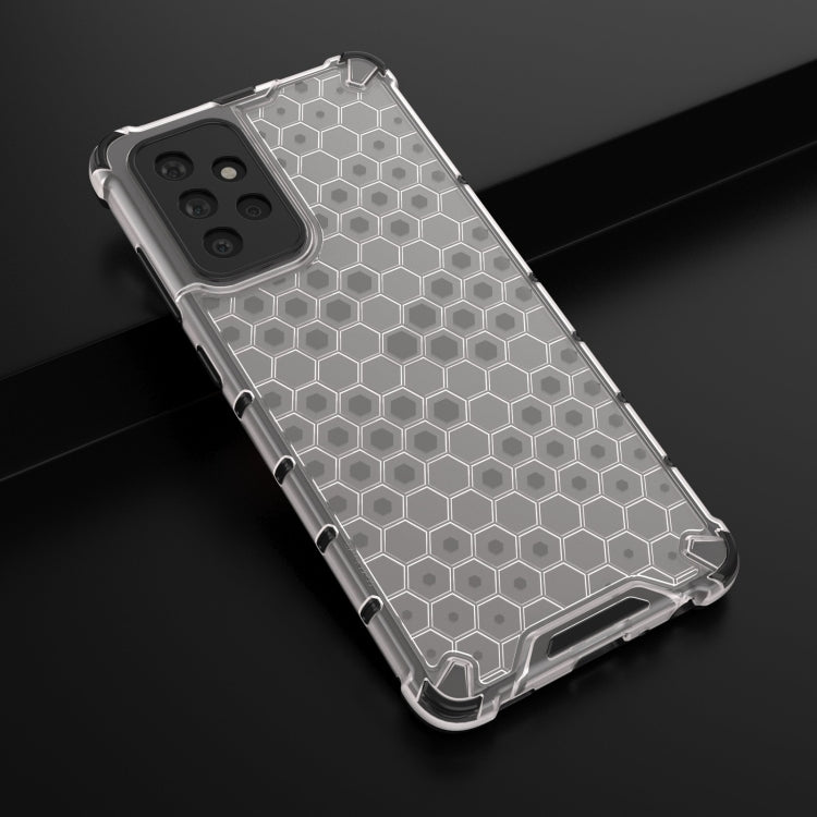 For Samsung Galaxy A72 5G / 4G Shockproof Honeycomb PC + TPU Case with Neck Lanyard