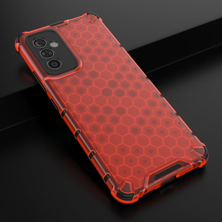 For Samsung Galaxy A82 5G Shockproof Honeycomb PC + TPU Case with Neck Lanyard