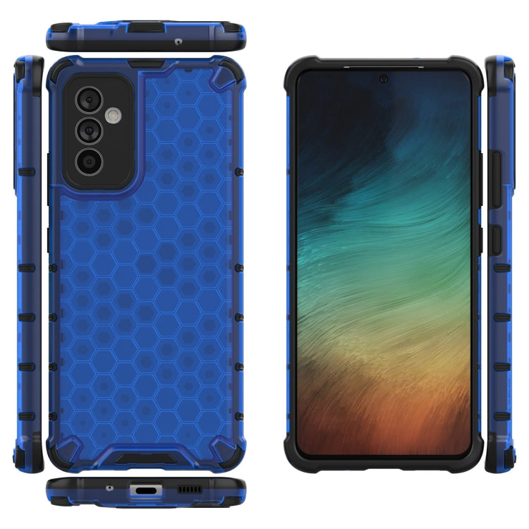 For Samsung Galaxy A82 5G Shockproof Honeycomb PC + TPU Case with Neck Lanyard