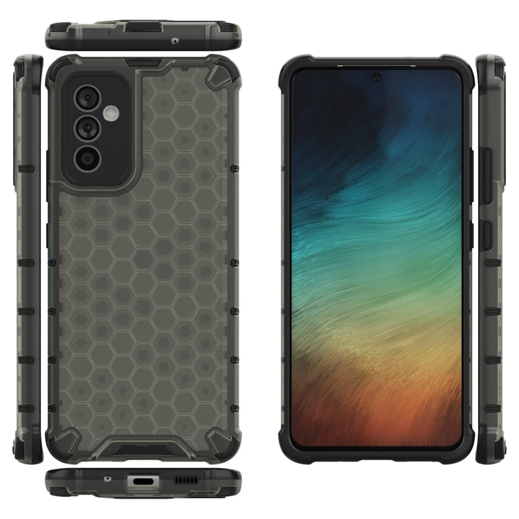 For Samsung Galaxy A82 5G Shockproof Honeycomb PC + TPU Case with Neck Lanyard